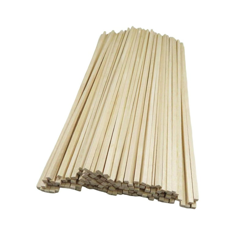10-100pcs 3mm 4mm 5mm 6mm 12mm Wooden Stick Strip Modeling For DIY Handmade  Crafts Making Accessories Wooden rod lenght 300mm