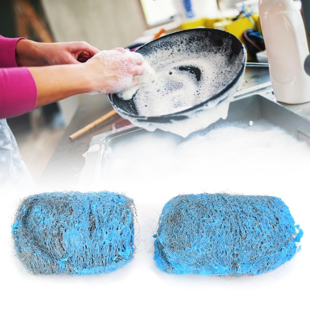 Zaqw Scouring Ball, Cleaning Ball,16pcs Steel Wool Soap Pads Kitchen
