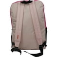 thumbnail image 2 of K-Cliffs Unisex Contrast Backpack, 18" School Book Bag Daypack, Adult/Teen, Pink, 2 of 4