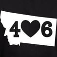 thumbnail image 3 of CafePress - Montana 406 Hoodie (Dark) - Pullover Hoodie, Classic, Comfortable Hooded Sweatshirt, 3 of 4