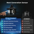 thumbnail image 5 of VIANIS Motion Sensor Outdoor Light Fixtures, Black Modern Porch Lights Wall Mount, Waterproof Outdoor Lanterns Wall Sconce, Exterior Coach Lights for Garage with E26 Base, Anti-Rust, 5 of 9