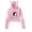 Pink, variant on Jake Webber Cat Ear Hoodie Casual Short Clothes Fashion Women Bear Ear Sweatshirt