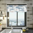 thumbnail image 2 of Coolnut Window Valance -Cartoon Shark Kitchen Curtain - Curtains Rod Pocket Blackout Valance Topper Curtains for Kitchen Bathroom, 1 Panel, 54x18in Home Decor, 2 of 6