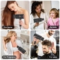 thumbnail image 4 of Duomishu Ionic Hair Dryer 1800W Blow Dryer LED Electric Blowdryer with AC Motor Infinity Heat, 4 of 10