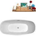 thumbnail image 4 of 59" Streamline N700BNK Soaking Freestanding Tub and Tray With Internal Drain, 4 of 8