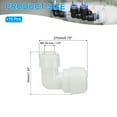 thumbnail image 2 of Uxcell Water Purifier Elbow Union Connector Quick Push to Connect Tube Fittings for RO DI Reverse Osmosis Water Filter Purifier 15 3/8" x 1/4", 2 of 7