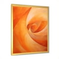 thumbnail image 5 of Designart "Vibrant Tangerine Coil" Abstract Spirals Picture Framed Canvas Wall Art, 5 of 5