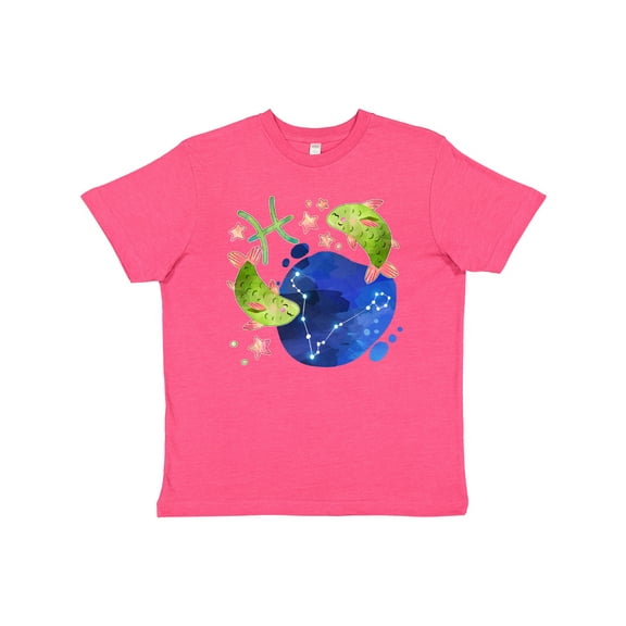 Inktastic Pisces Constellation Zodiac Sign Illustration Youth T-Shirt