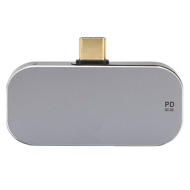 Convertidor USB C a DP 3 en 1, fuente de alimentación de carga MiniPD, transmisión de datos de alta velocidad, estación de acoplamiento USB C de tamaño portátil