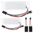 thumbnail image 1 of EIMELI 2Pcs License Plate Light LED Number License Plate Light Reusable Premium Durable Number Plate Lamp Bright White LED Plastic Car Auto Number Plate Lamp Light for Car Auto, 1 of 11