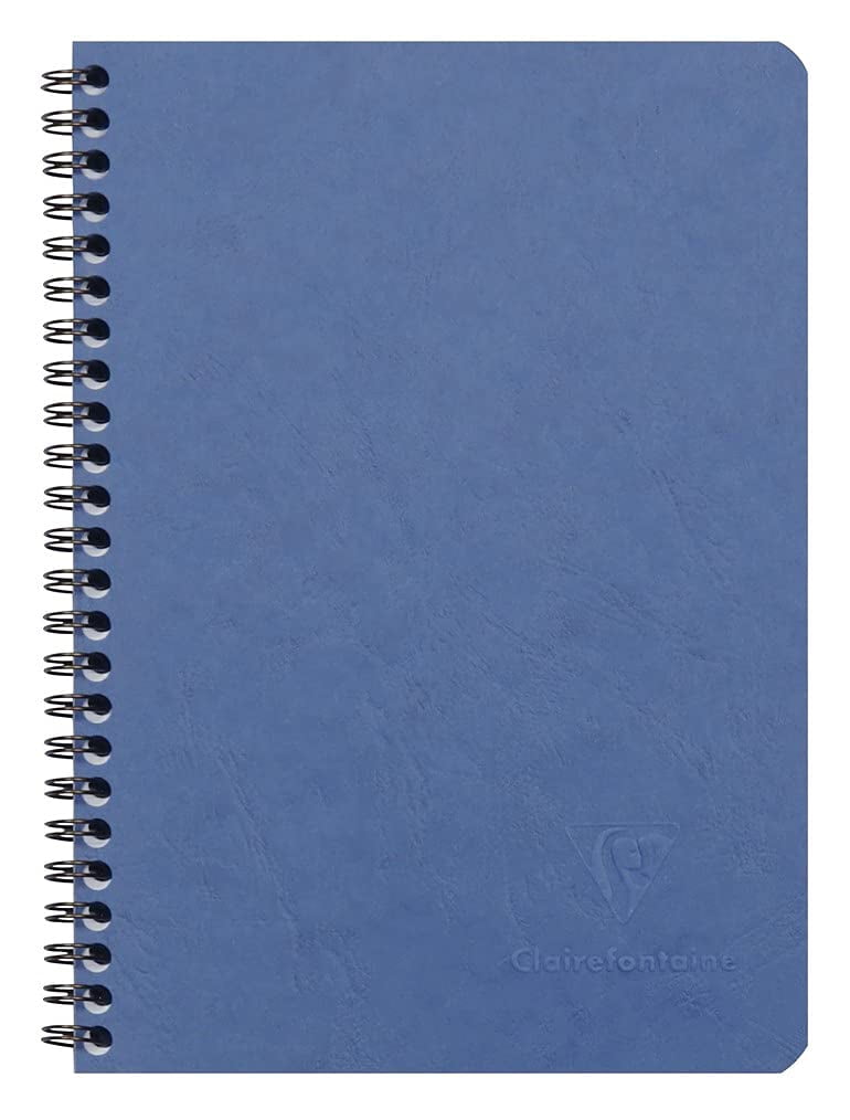 Clairefontaine Classic Wirebound Notebook  8.25" X 11.34" Graph Blue 