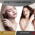 thumbnail image 5 of Hair Styling Tool Wide Tooth Anti-Knotting Wet Brush Black Large Hair Brush Non-Damaging Detangling, 5 of 5