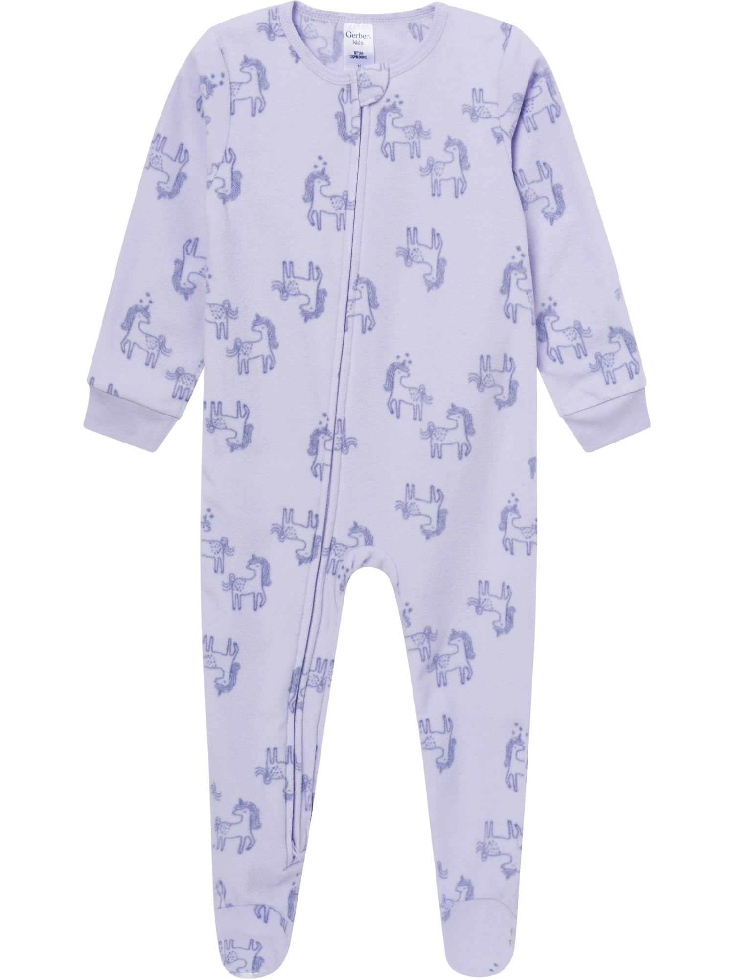 Gerber Baby and Toddler Neutral Microfleece 2-Way Zipper Blanket Sleeper Pajamas, 3-Pack, Sizes 0/3 Months - 5T