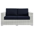 thumbnail image 5 of Modway Convene Outdoor Patio Loveseat in Light Gray Navy, 5 of 8