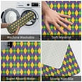 thumbnail image 3 of Rateoe Mardi Gras Pattern Flannel Door Mat Indoor Outdoor Entrance, Waterproof All-Weather Doormat,Fade Resistant, Low Profile Entryway Mat 16x24in, 3 of 7