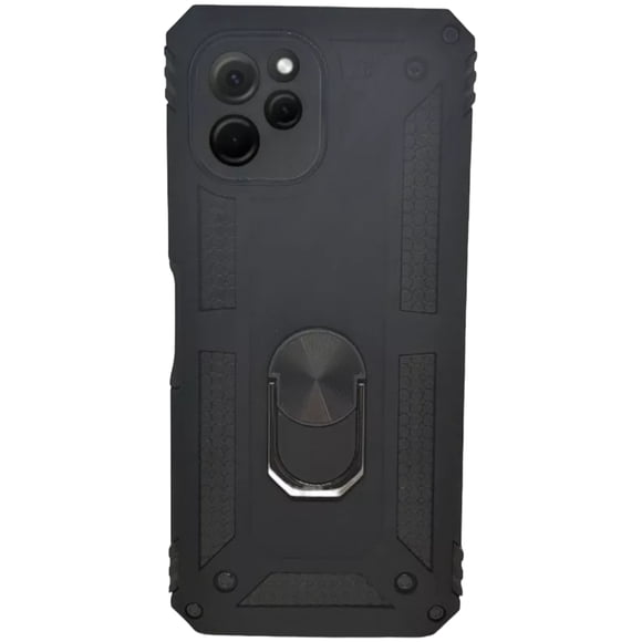 Funda Uso Rudo Cely Vesmir Para Huawei Nova Y61 Negro Más 2 Micas De Cristal