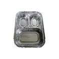 thumbnail image 2 of Durable Packaging - HFA 250PK - Foil Tv Dinner/Take-Out Pan w/Clear Plastic Dome Lid- 3 Compartment Tray (pack of 250), 2 of 4