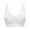 White, variant on Gymayou Women’s Low Impact Sports Bra Seamless Comfort Workout Bra Wire Free V-Neck Vest Style Sleep Bra Beige 4XL