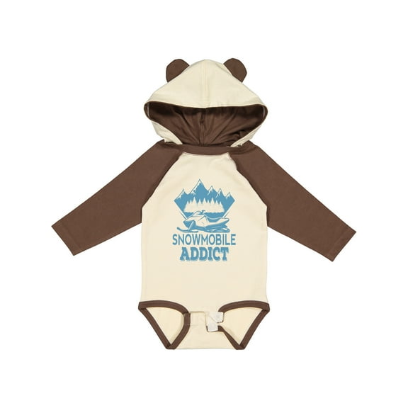Inktastic Snowmobile Addict Snowmobiling Boys or Girls Long Sleeve Baby Bodysuit