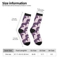 thumbnail image 2 of Xecao Leopard Print Pattern Sport Socks for Women and Men Crew Socks Sporty Calf Socks Casual Socks, 2 of 6