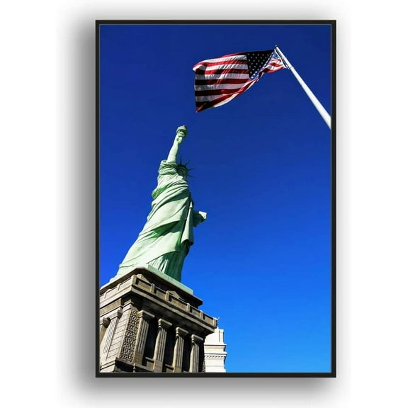 IDEA4WALL Framed Canvas Wall Art for Living Room, Bedroom Brooklyn Bridge and New York City Canvas Prints for Modern Home Decoration Ready to Hang