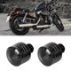 thumbnail image 2 of 2Uds 8mm Motocicleta Espejo Orificio Tapones Inverso Tornillo Negro Universal, 2 of 7