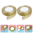 thumbnail image 6 of Stri 2 Rolls Decorative Gold Ribbon Shiny Gift Packing Ribbon Decorative Strap, 6 of 7