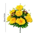 thumbnail image 3 of Eolstice 10 Head Large Peony Artificial Flowers Bouquet Plastic Silk Faux Peony, Faux Flower Stems, Home Decor for Vase Table Centerpiece Wedding, 3 of 6