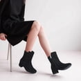 thumbnail image 3 of Botas PANDANINJIA Alyssa Fashion con punta cuadrada y tacón bajo para niñas, 3 of 8