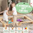 thumbnail image 4 of Qaba 6 PC Wooden Balance Beam for Kids, for Coordination, 4 of 10