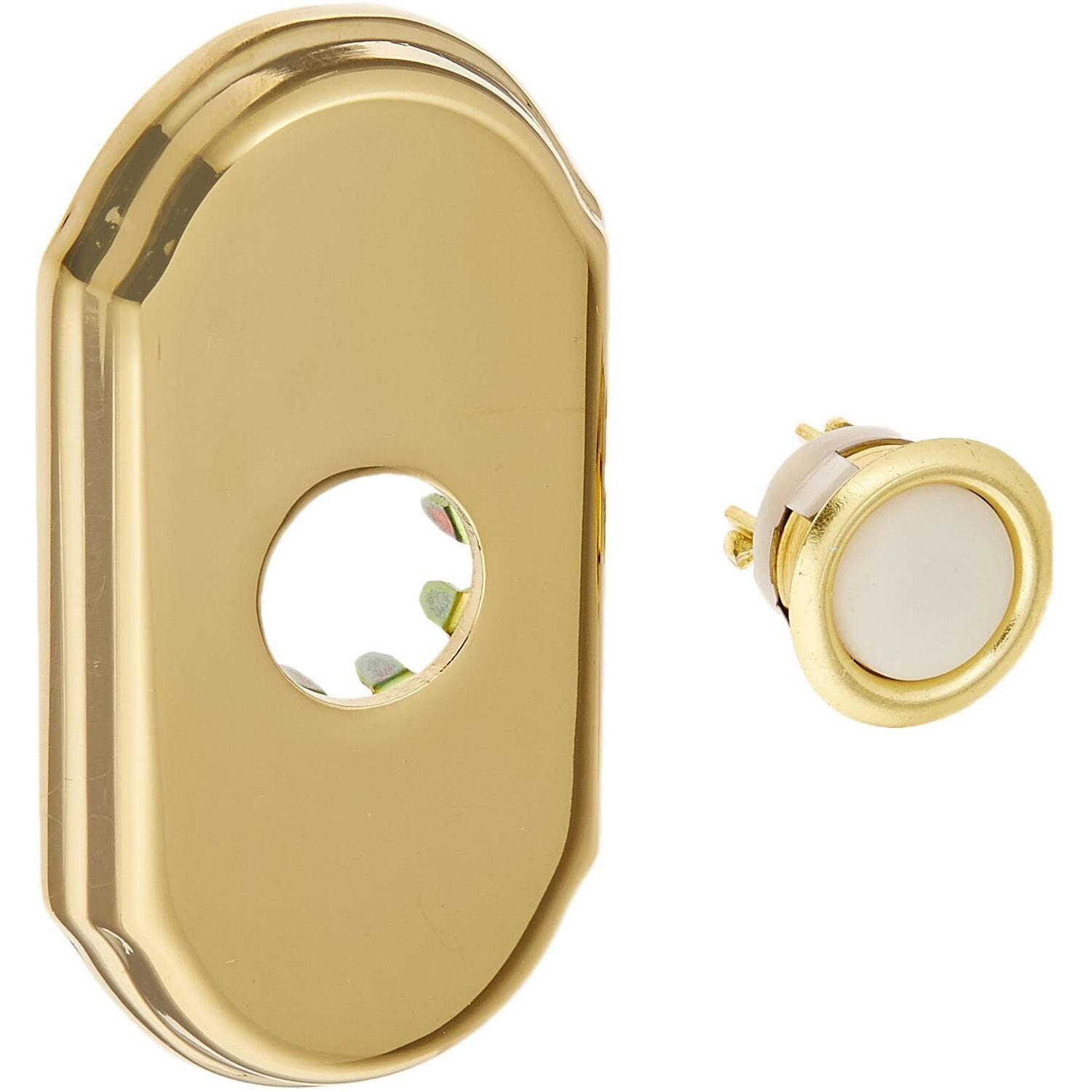 9BR7017004 Arch Bell Button Lifetime Brass Finish