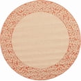 thumbnail image 2 of Safavieh Courtyard Regent Oriental Indoor/Outdoor Area Rug, Natural/Terracotta, 5'3" x 5'3" Round, 2 of 12