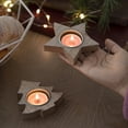 thumbnail image 5 of KYAIGUO Tabletop Candle Holder Ornament Set Put Candles Scene Decoration Props Christmas Decorations 2PCS, 5 of 6