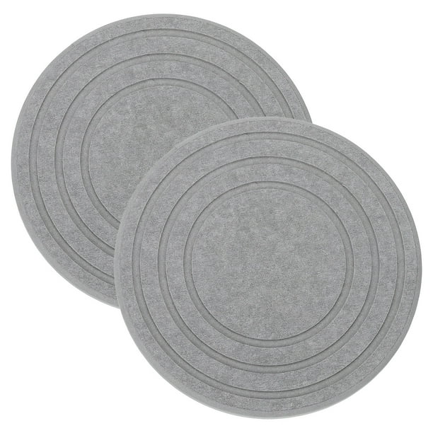 Platillos de diatomeas Uxcell para interiores de 7 pulgadas, bandejas de goteo de plantas de secado rápido para macetas, paquete de 2 en gris oscuro