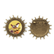 thumbnail image 1 of Dibujando Lovely Bird flores Pin de gancho de metal vintage con forma de sol Unbranded  M, 1 of 3