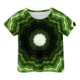 thumbnail image 3 of Boys Shirts Size 12-13 Green Fashion Cool 3D Graphic Short Sleeve T-Shirts Gift Trendy Kid Shirt Casual Crewneck Soft and Breathable Shirts Pullover Tops Daily Wear, 3 of 3