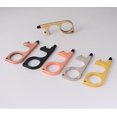 thumbnail image 1 of Abridor de puerta EDC, abridor de puerta sin contacto y lápiz capacitivo cerrado, llave limpia, herramienta de apertura de puerta, mantiene las manos limpias autolimpiante reutilizable (5 piezas, color aleatorio) brillar Electrónica, 1 of 3