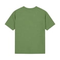 thumbnail image 4 of ITSAME Boys Henley T-Shirts, Loose Fit Short Sleeve Comfort Breathable Summer Casual Fashion Tops Green Size 5, 4 of 7