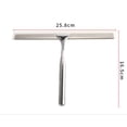 thumbnail image 5 of Escobilla de Ducha Escobilla de Ducha Escobilla de Ducha de Acero Inoxidable con Soporte de Pared Sin Perforaciones para Baños, Espejos, Ventanas de Autos, Cocinas, Azulejos brillar Electrónica, 5 of 5