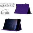 thumbnail image 4 of Case for Amazon Kindle Paperwhite (11th Generation) 2021, Embossed PU Leather Cover Flip with Smart Auto Wake / Sleep Stand Function Pencil Holder and Card Slots & Footgrip Case, Purple, 4 of 5