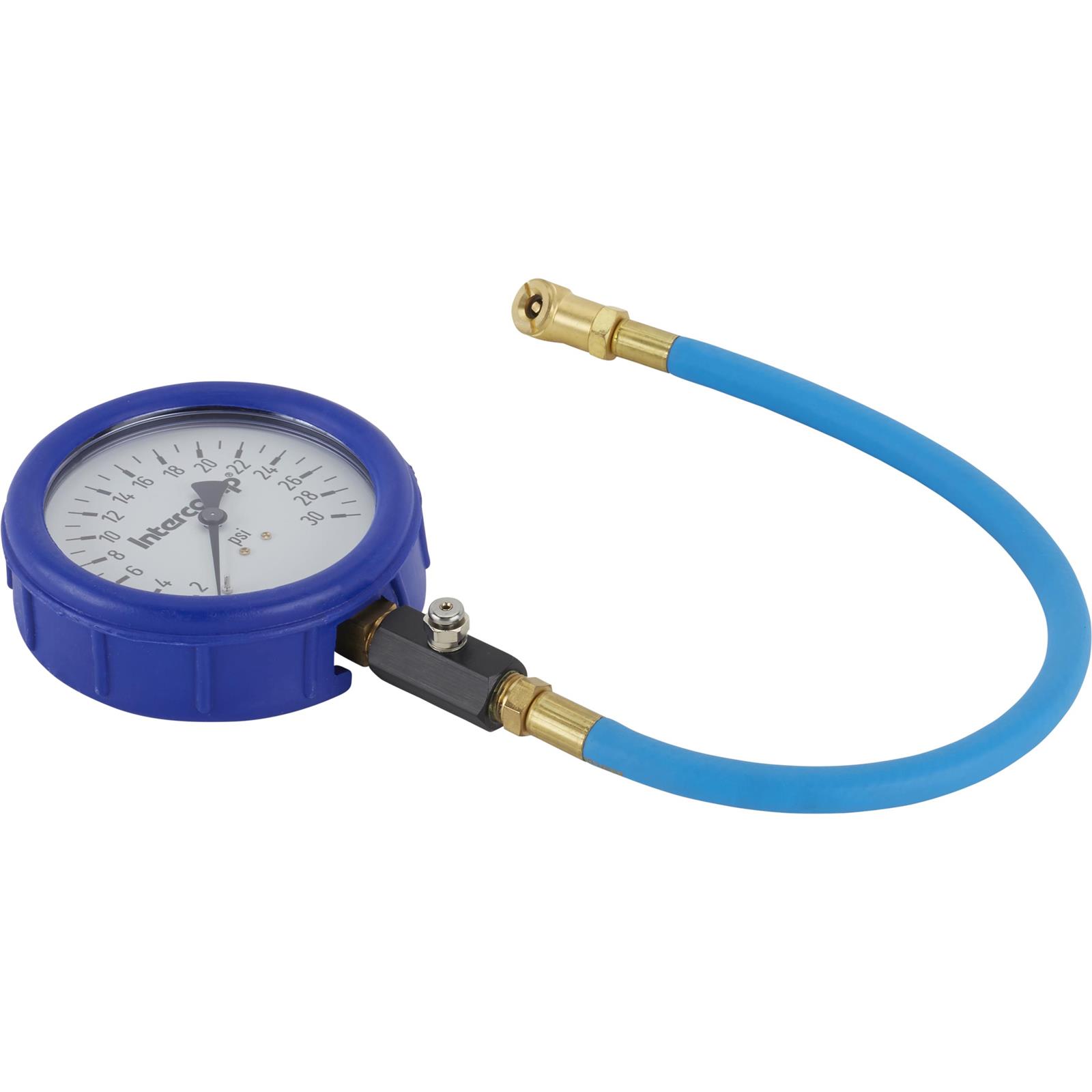 Intercomp 360059 4" Glow-In-The-Dark Tire Pressure Gauge, 30 PSI