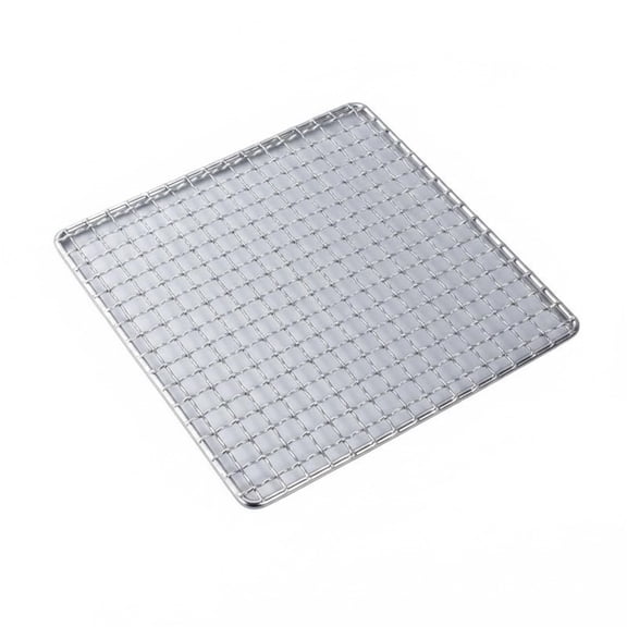 Unbranded 5.91 x 5.91 x 0.39 in 304 Stainless Steel Grill Net Cooking Grid