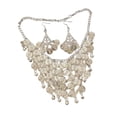 thumbnail image 1 of Conjunto de 2 joyas elegantes y ligeras para mujer, conjunto de joyas tradicionales indias de aleación. Pendientes de gancho, 1 of 6