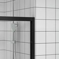 thumbnail image 3 of Leumius 44-48"x76" Double Sliding Shower Door,Aluminum Frame,Premium 1/4" (6mm) Clear Tempered Glass, Black Hardware Sliding Glass Shower Enclosure,Matte Black Finished, 3 of 8