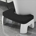 thumbnail image 1 of Feltree Squatting Toilet Stool for Easier Poop, Foldable and Stackable Bathroom Step Stool Fits All Toilets, 6.69 Inch Height Adjustable Posture, Heavy-Duty Non-Slip Plastic Foot Stool, 1 of 8