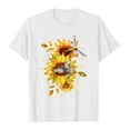 thumbnail image 6 of POROPL Sunflower Shirts for Women Cotton T Shirts for Women Short Sleeve Tee Tops, 6 of 6