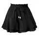 thumbnail image 1 of Pantalones de falda con volantes de doble capa for mujer, con cintura elástica y cordón, pantalones de falda informales antiexposición deportivos, 1 of 7