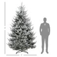 thumbnail image 7 of Spaco 9 FT Artificial Christmas Tree, Flocked Hinged Xmas Tree with 1939 Tips, Steel Base, Auto Open, Christmas Tree for Indoor Holiday Decoration, Green, 7 of 7
