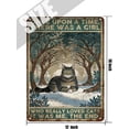 thumbnail image 5 of Once Upon A Time There was A Girl Who Really Loved Cats Vintage Tin Sign for Bathroom Bedroom Living Room, Tin Sign for Women, Cats Gifts for Cat Lovers, Gift for Women Girl Teens 12x16 Inches, 5 of 6