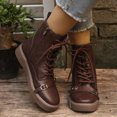 thumbnail image 4 of JUSLIO Boots for Women,Ankle Boots Fashion Casual Zipper Comfort Solid Color Round Toe Womens Boots, 4 of 9